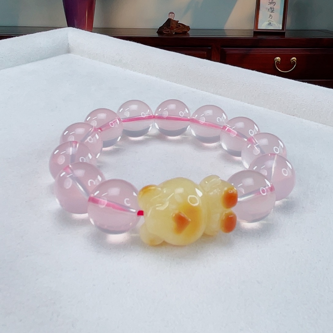 水晶手链未镶嵌水晶14.5