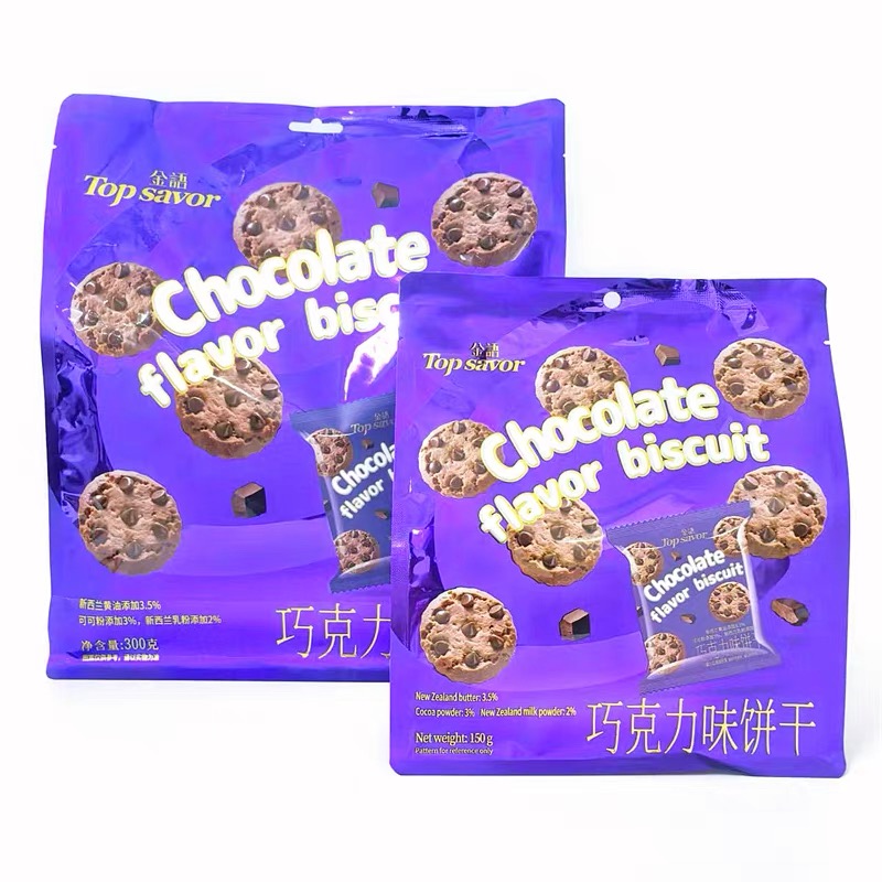 金语巧克力味饼干150g*4
