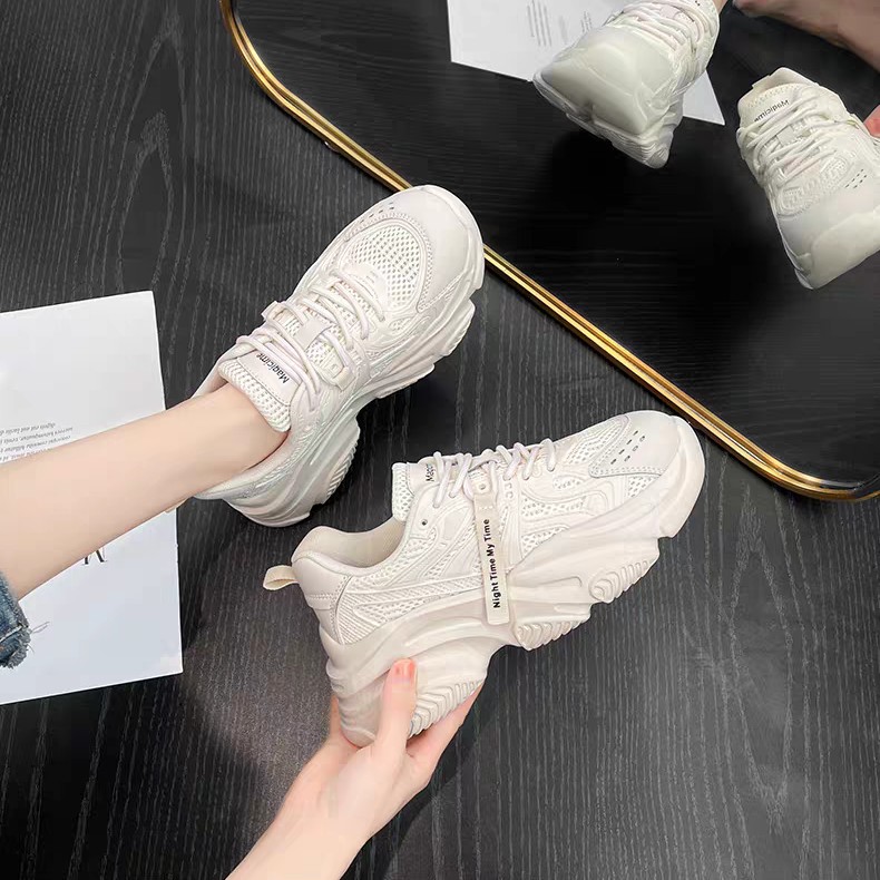 C14940超轻休闲厚底增高女款四季款老爹鞋