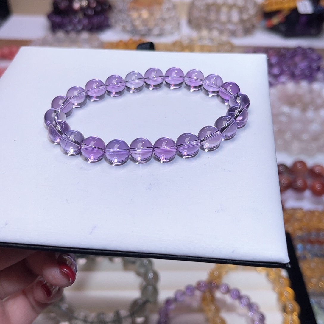 水晶手串未镶嵌_***n天然水晶8.5mm