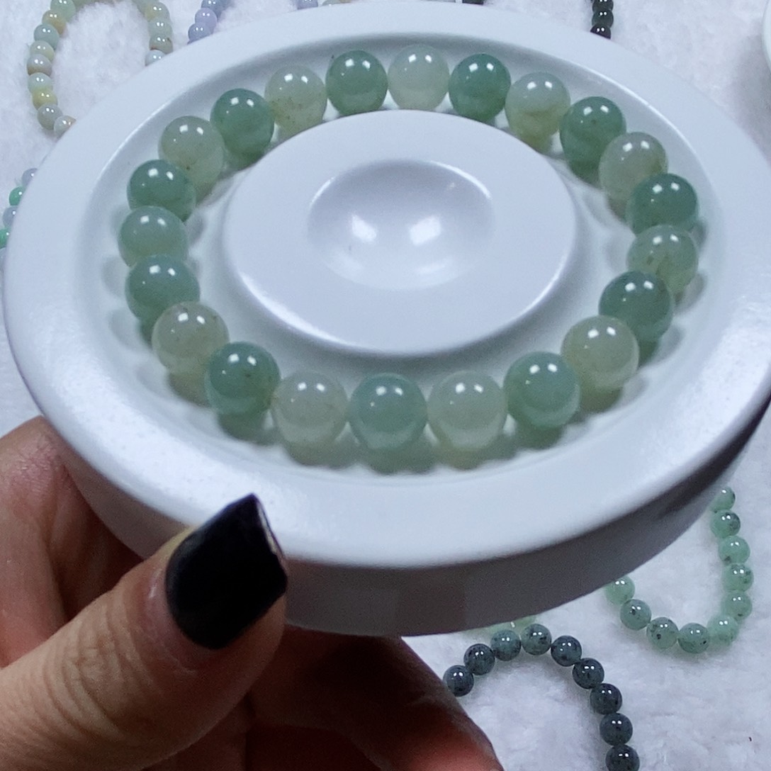 翡翠手串未镶嵌缅甸纯天然Ａ货翡翠