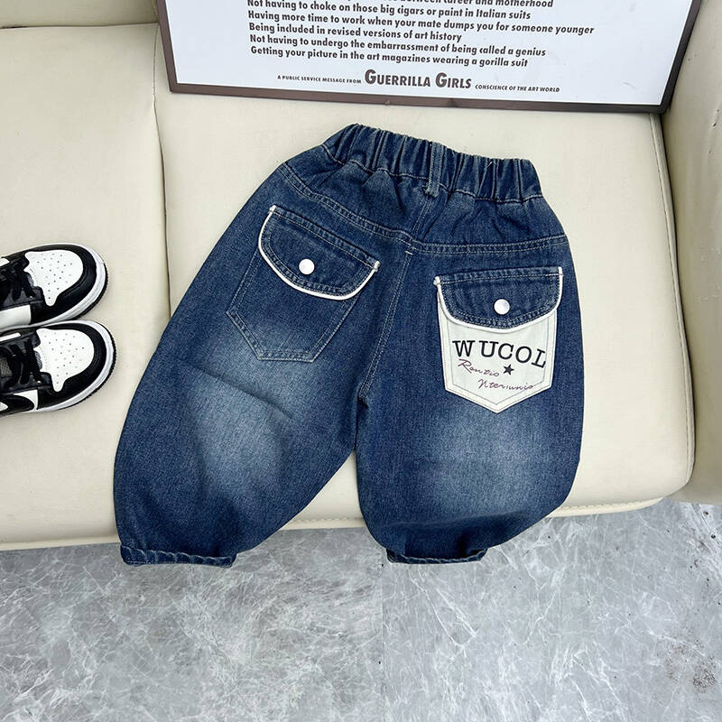 男童春秋装牛仔裤子新款宝宝洋气儿童休闲裤中小童韩版长裤潮童装