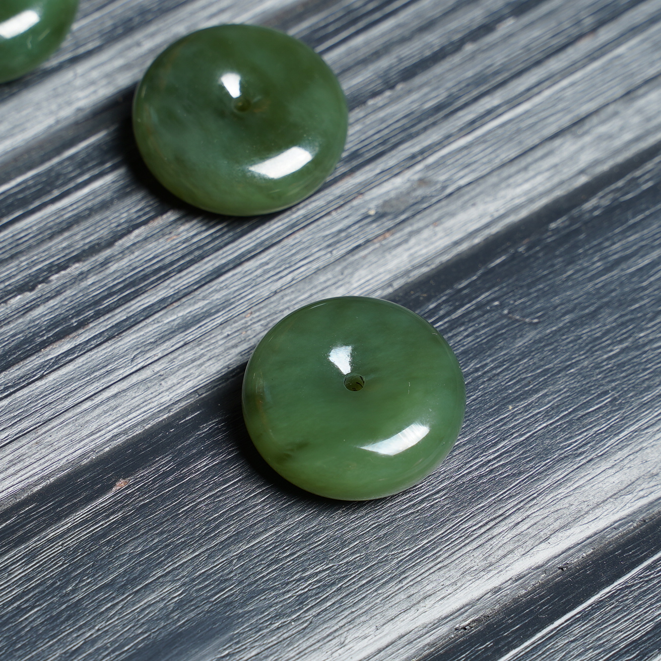 【央央好物专属】平安扣 天然和田玉吊坠碧玉冰底鸭蛋青 多样性发一