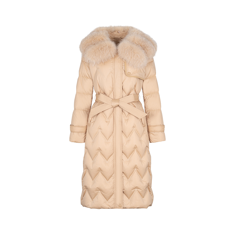 【诗语专属】商场同款冬季新品超大狐狸毛领鹅绒服N0911B34909