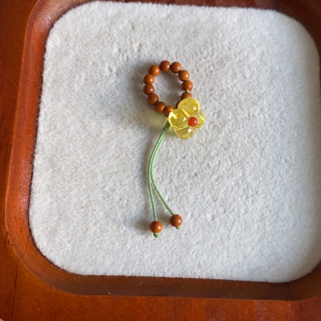 裸石琥珀未镶嵌琥珀桂花挂件