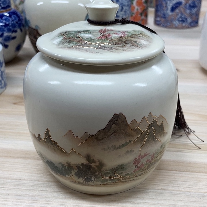 茶叶罐陶瓷罐密封罐调料罐