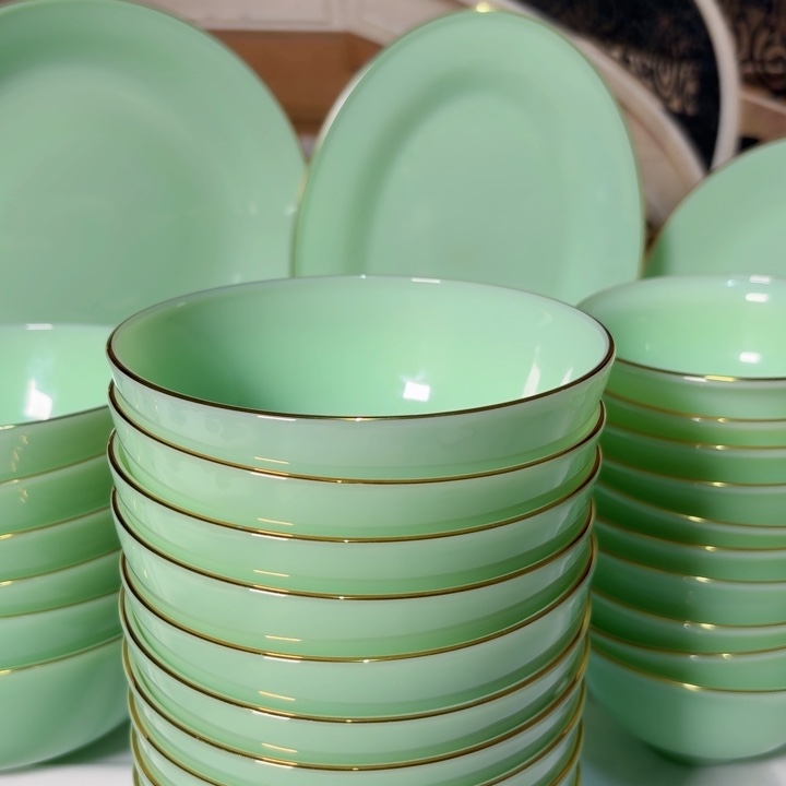 景德镇陶瓷玉瓷5.5寸10个