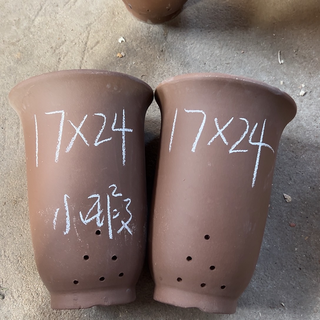 紫砂花盆宜兴紫砂花盆源头2只