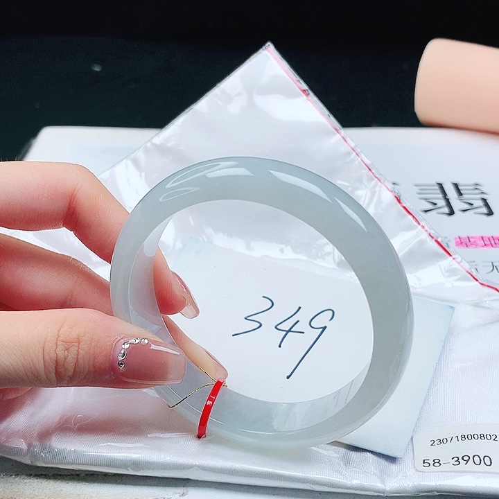 翡翠手镯未镶嵌缅甸天然a货手镯58