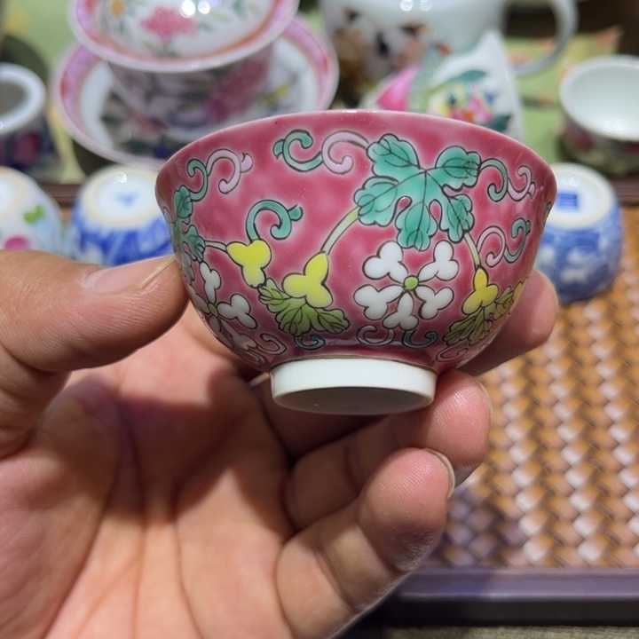 纯手绘精品盖碗杯