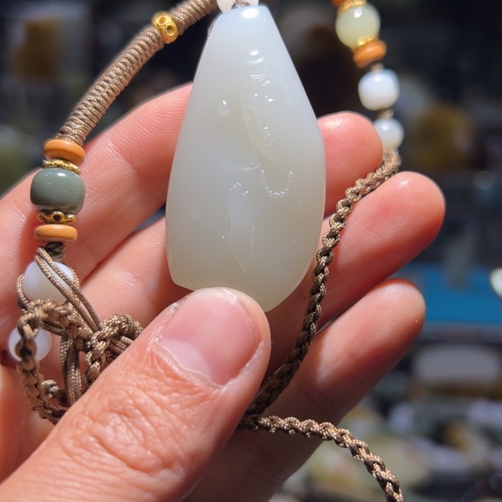 和田玉（白玉）手链未镶嵌