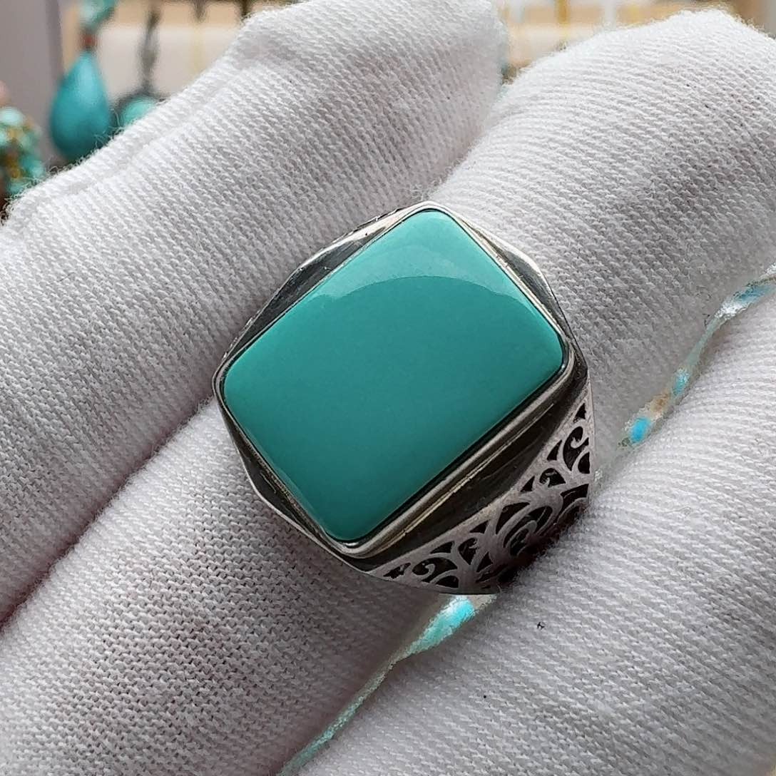 绿松石配饰银S925镶嵌