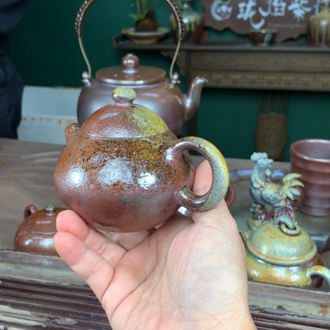 紫砂茶壶纯自然柴烧