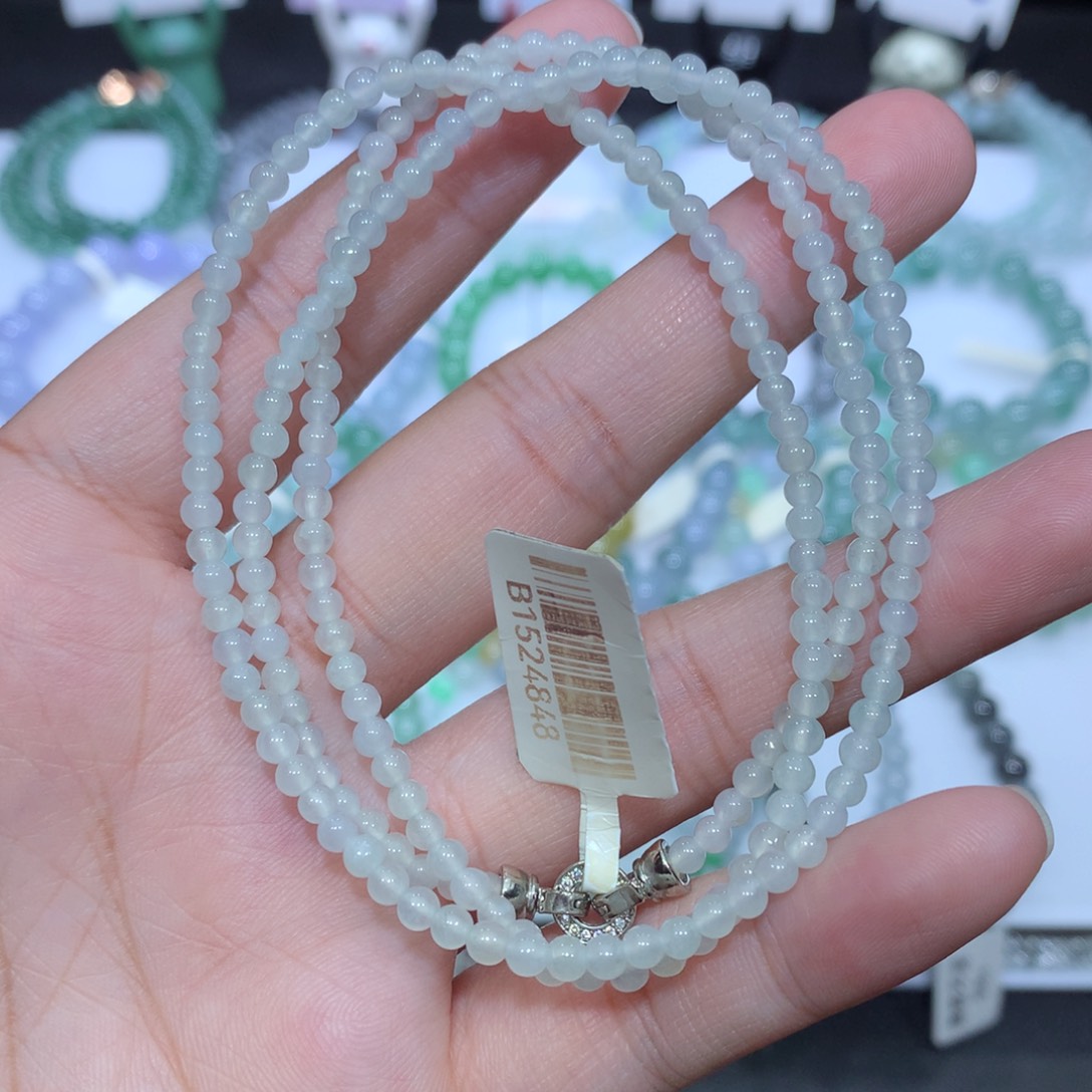翡翠未镶嵌手串天然