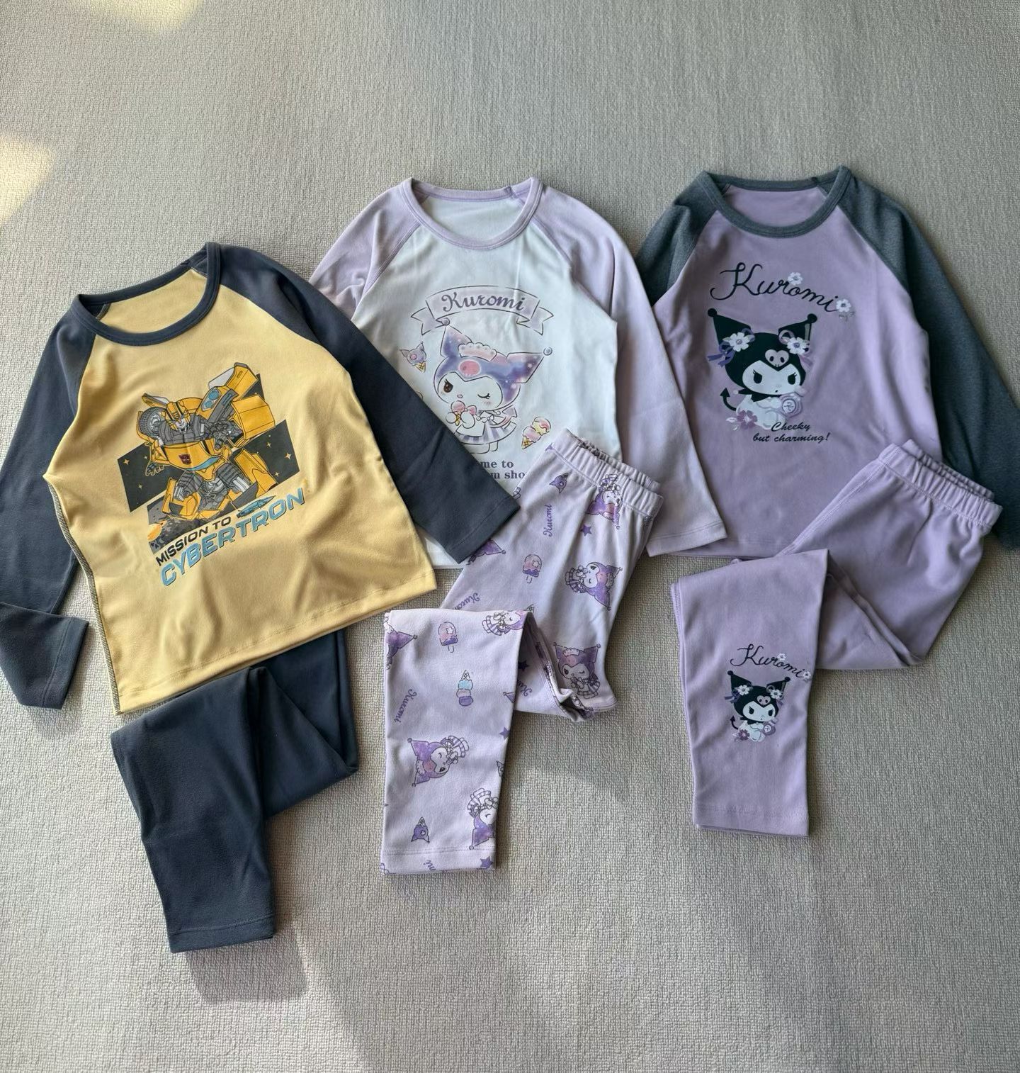 [奕奕]原   小朋友德绒保暖衣套装