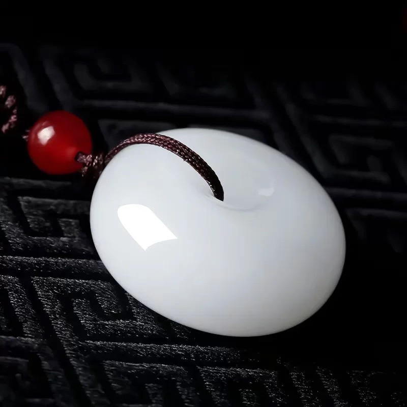 新粉专享 新疆金丝玉平安扣