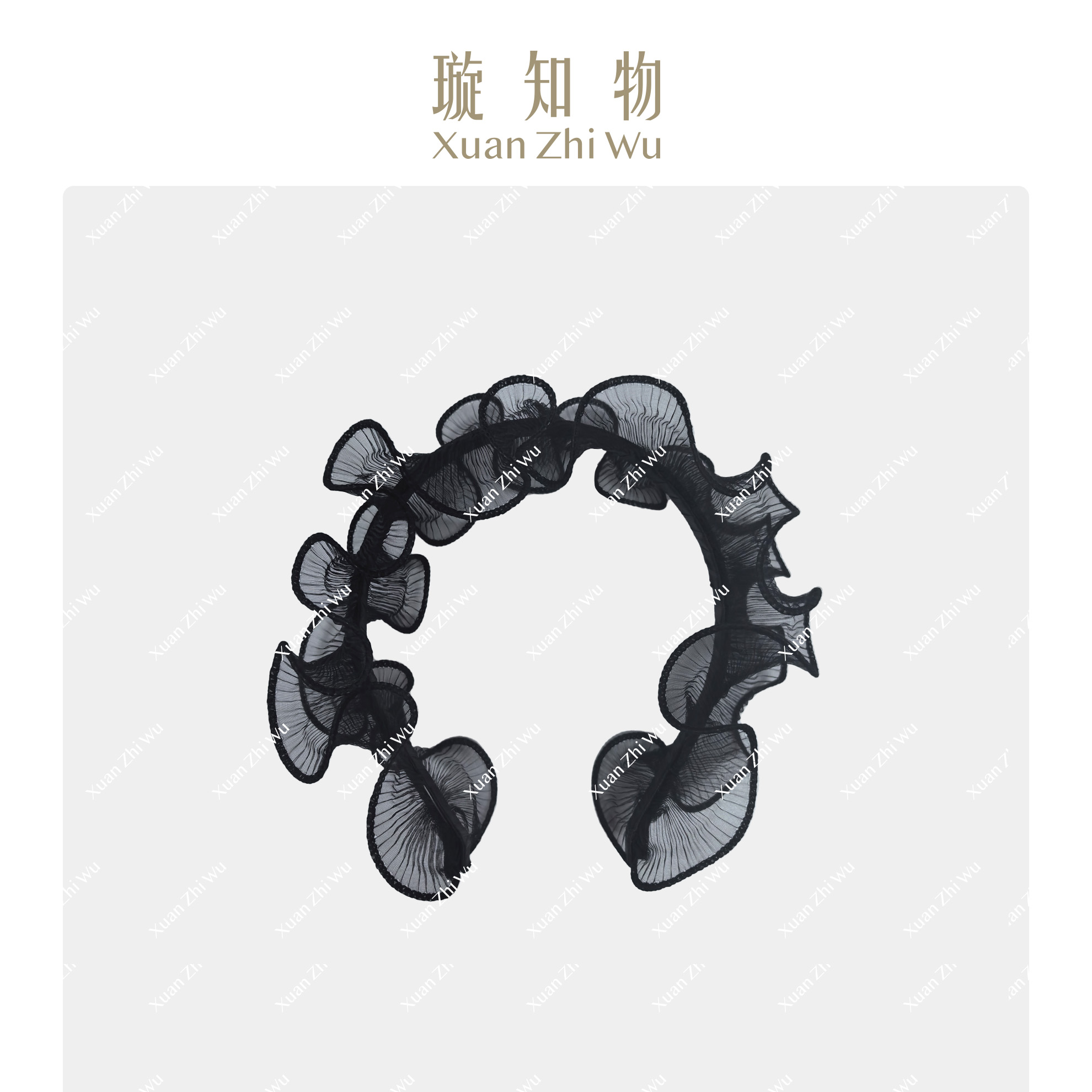 发卡 黑纱花边 气质时尚可爱发夹王璇原创设计