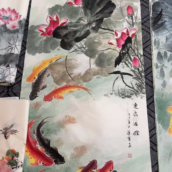 枕书斋画廊的直播间