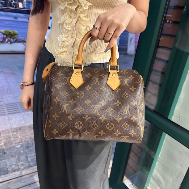 95新 LouisVuitton/路易威登 Lv sp25老花手提包