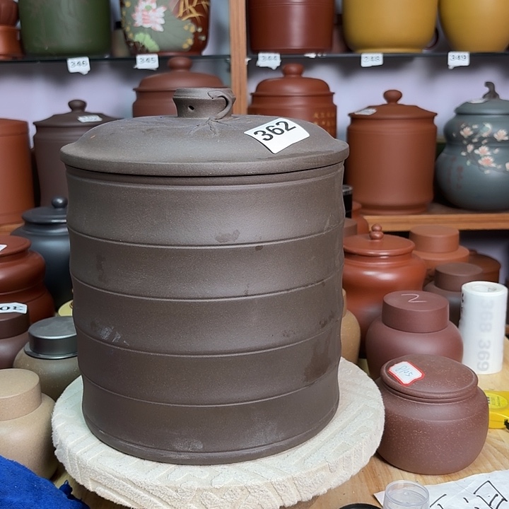 茶叶罐紫砂八饼茶叶罐处理不腿不换362