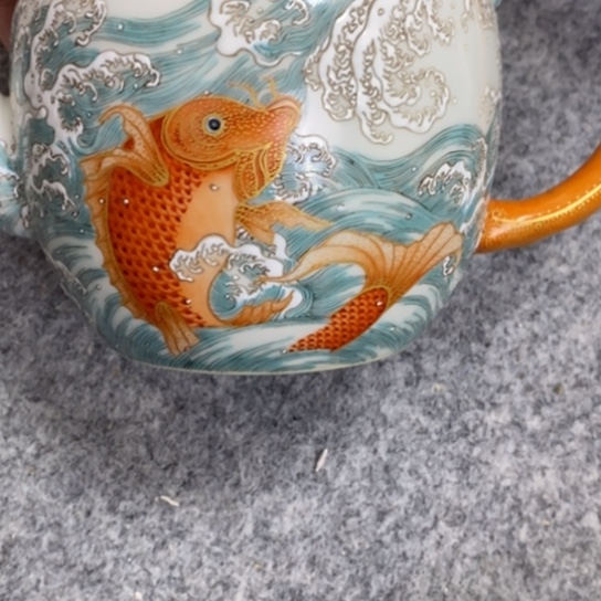 瓷片印****胖陶瓷瓷器摆件11