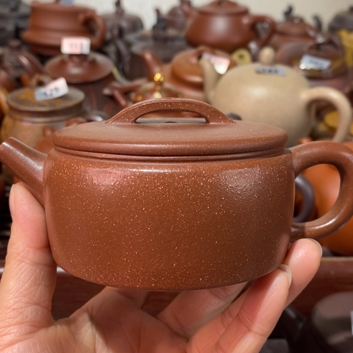紫砂茶壶微瑕处理一把