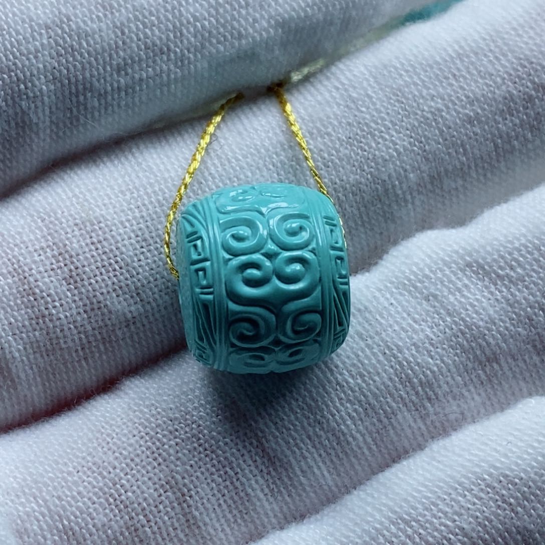 绿松石珠宝奇石未镶嵌雨**缝