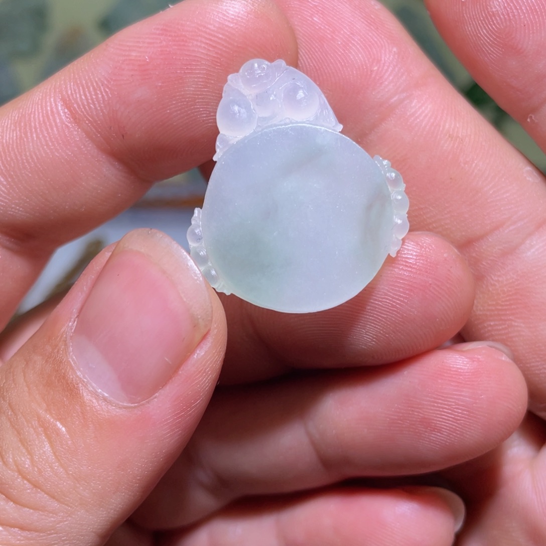 定制翡翠未镶嵌无事牌