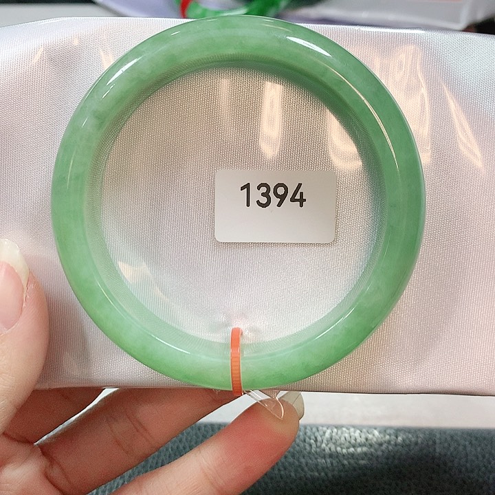 翡翠手镯未镶嵌天然翡翠手镯57.7