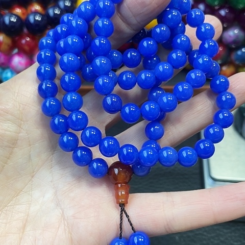 玛瑙未镶嵌手饰青金蓝8