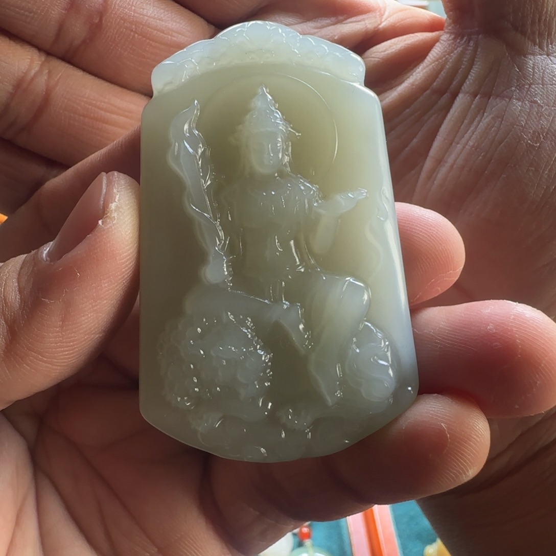 和田玉未镶嵌挂件