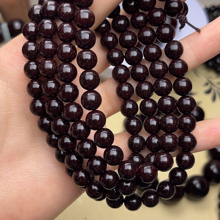 小叶紫檀手串/手链0.8x108颗爆金星