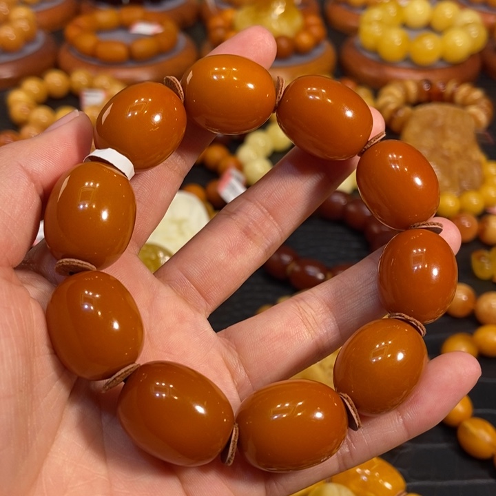 琥珀手链未镶嵌蜜蜡