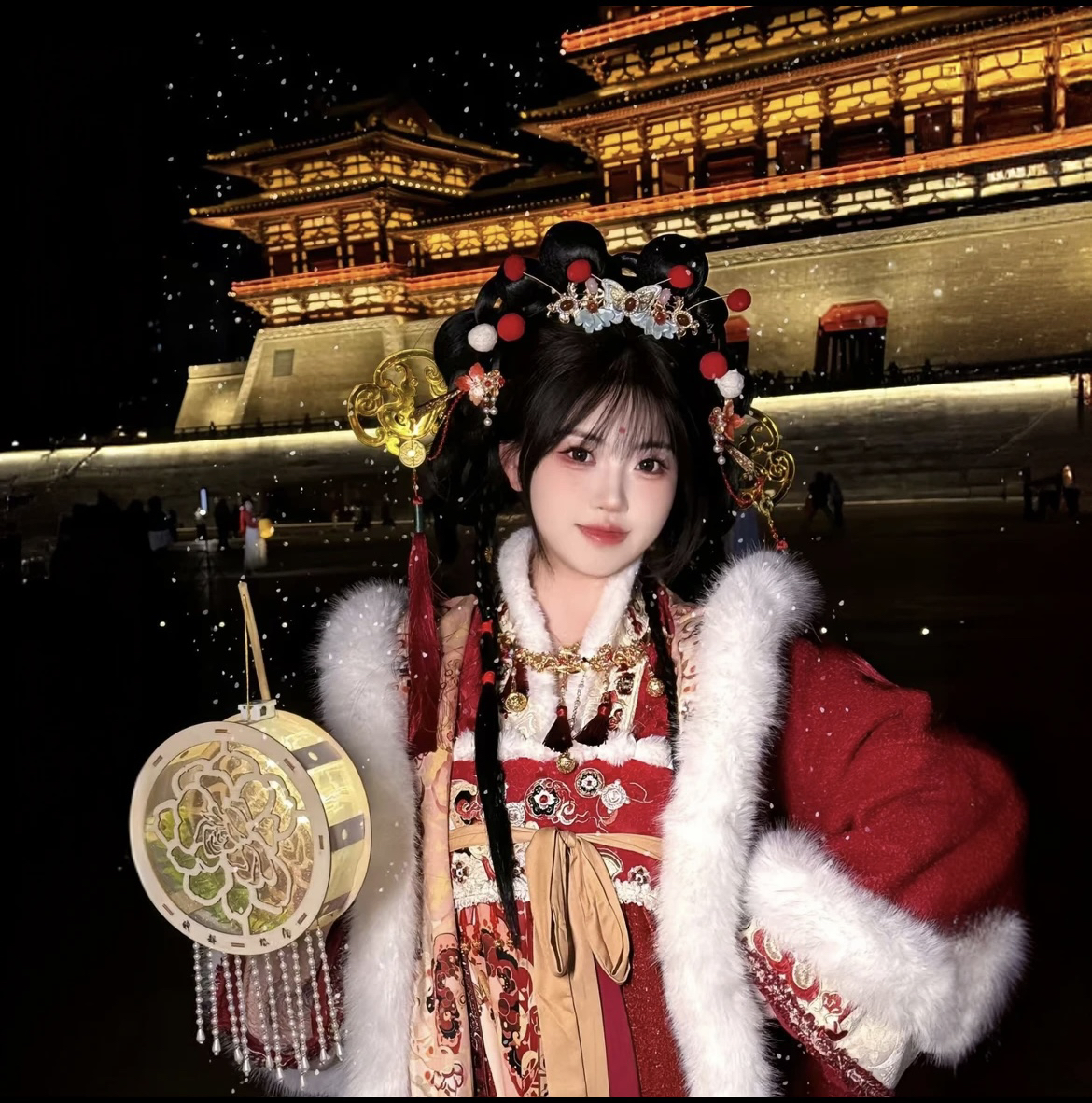 【小财神】蛇年拜年服新款汉服红色古风中式中国风冬季重工刺绣秋冬