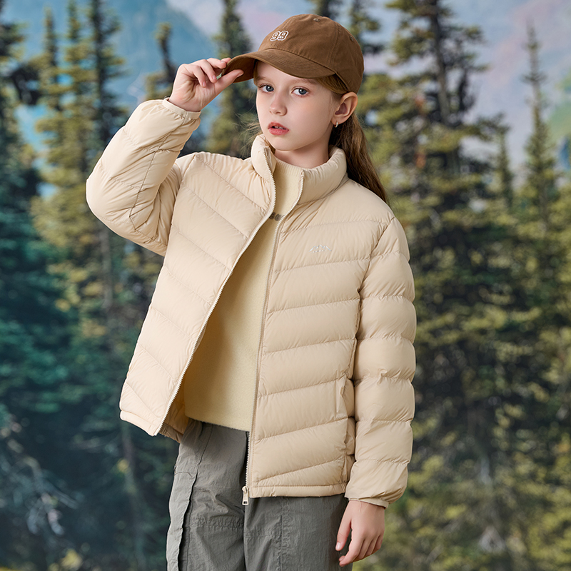 儿童羽绒服新国标90绒立领轻薄内穿外穿校服神器保暖外套GXKY888
