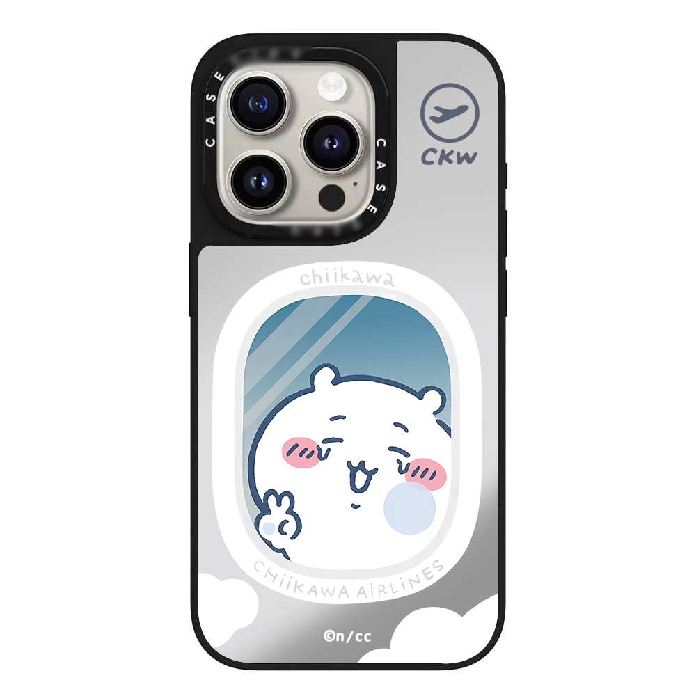 CASETi联名吉伊卡哇适用iPhone16ProMax/15磁吸镜面防摔保护壳