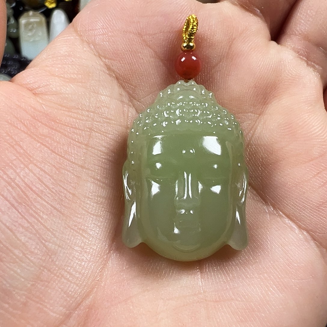 和田玉未镶嵌吊坠(不含链)