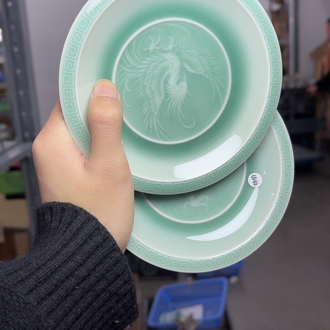 龙泉云间青瓷小米茶器