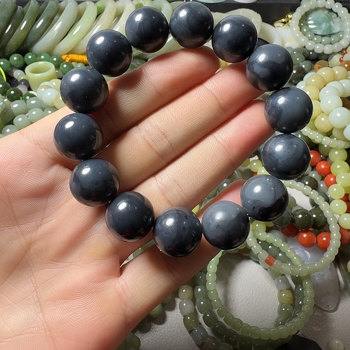 和田玉未镶嵌手链卡16