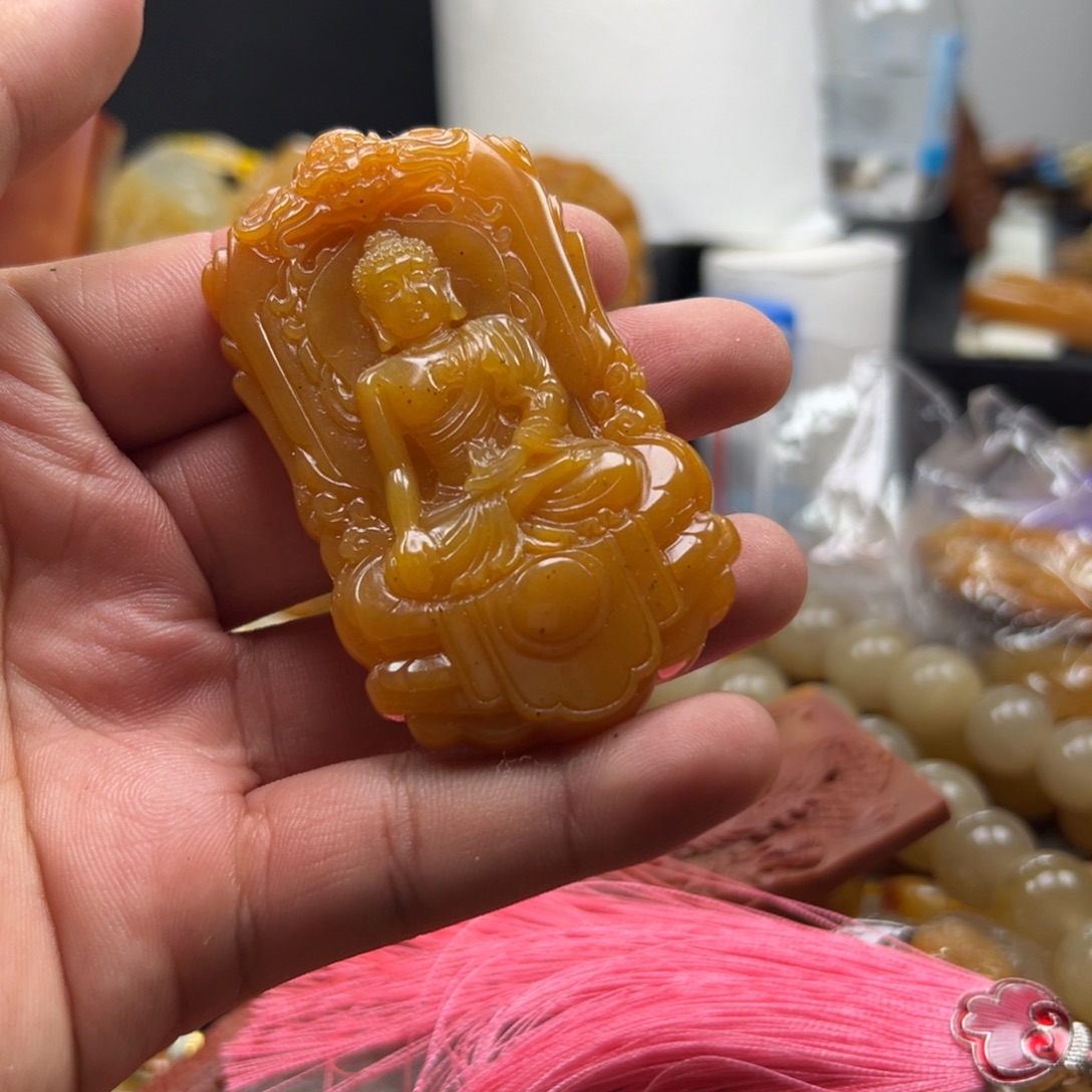 ป***า石英质玉（黄龙玉）未镶嵌多选一发货