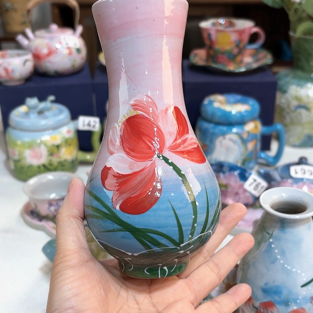 冰***泉景德镇手绘高温釉下彩陶瓷茶具