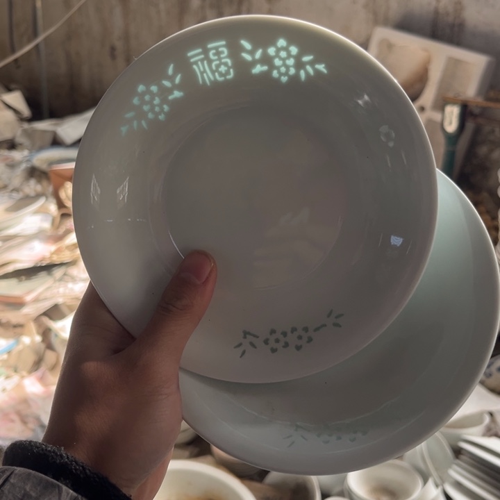 陶碗景德镇高温细白瓷餐具