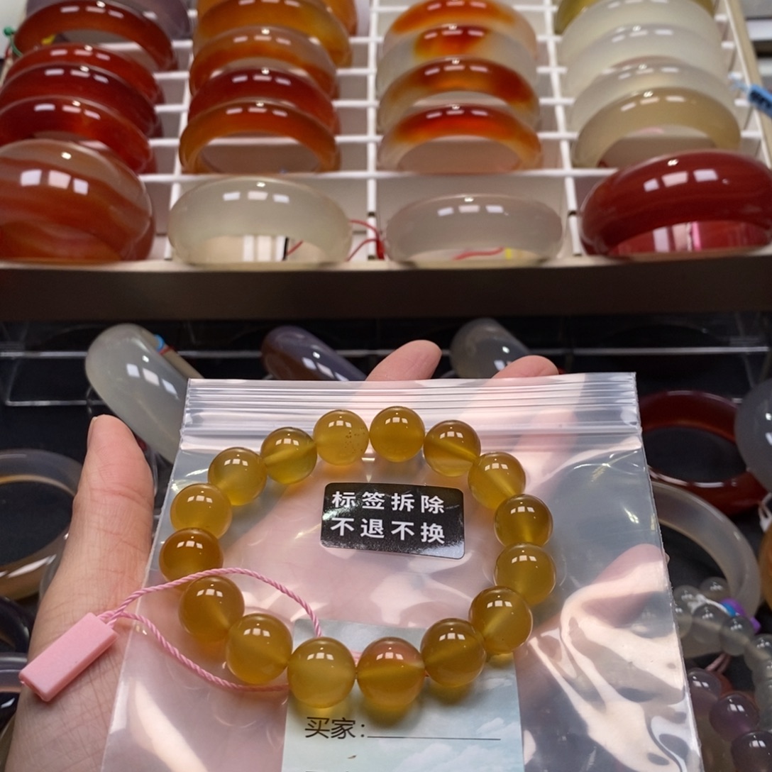 Q***1玛瑙/玉髓未镶嵌手串沙