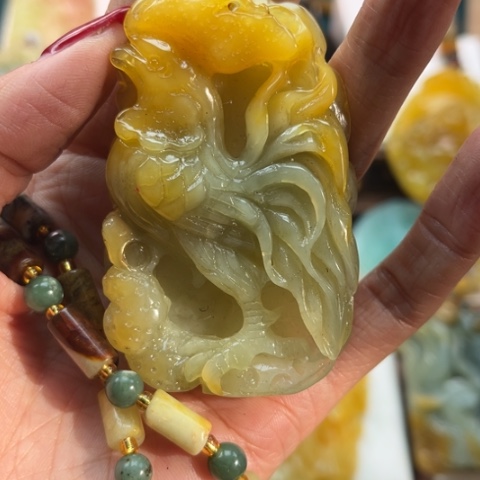 岫玉挂件未镶嵌挂件