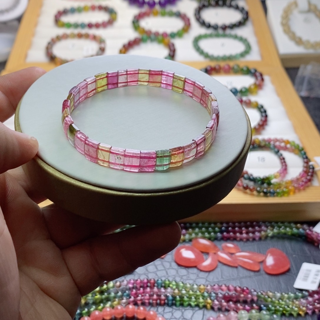 碧玺碧玺手链未镶嵌