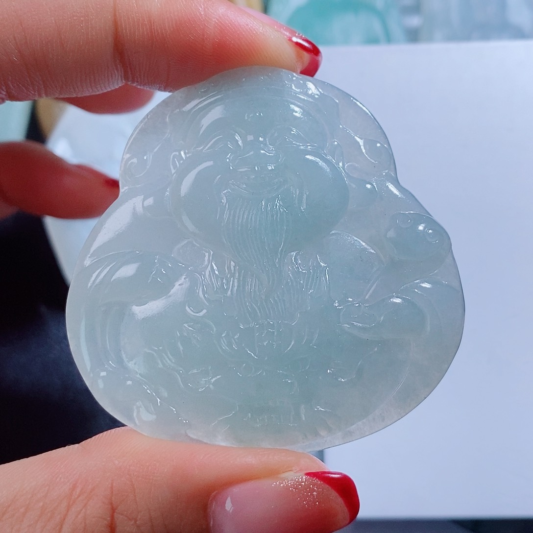 定制翡翠未镶嵌毛货不支持退换货，付款后确认抛光