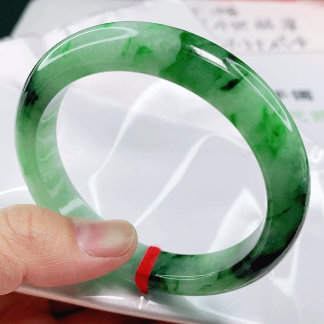 未镶嵌手镯翡翠58.5圈口货头