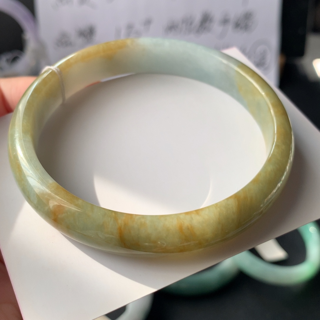 翡翠未镶嵌手镯7号62-11.3-7.2