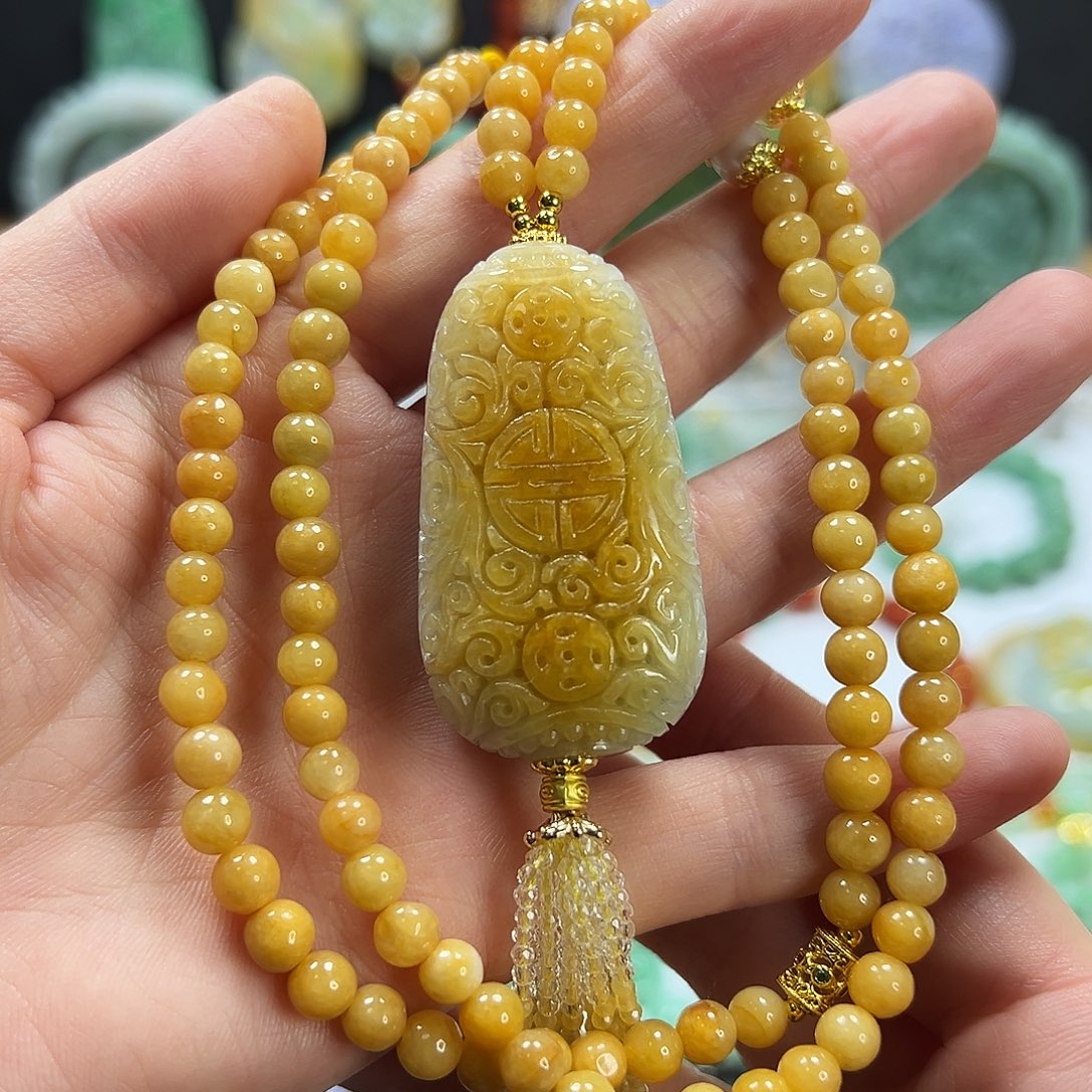 翡翠未镶嵌颈饰吊坠