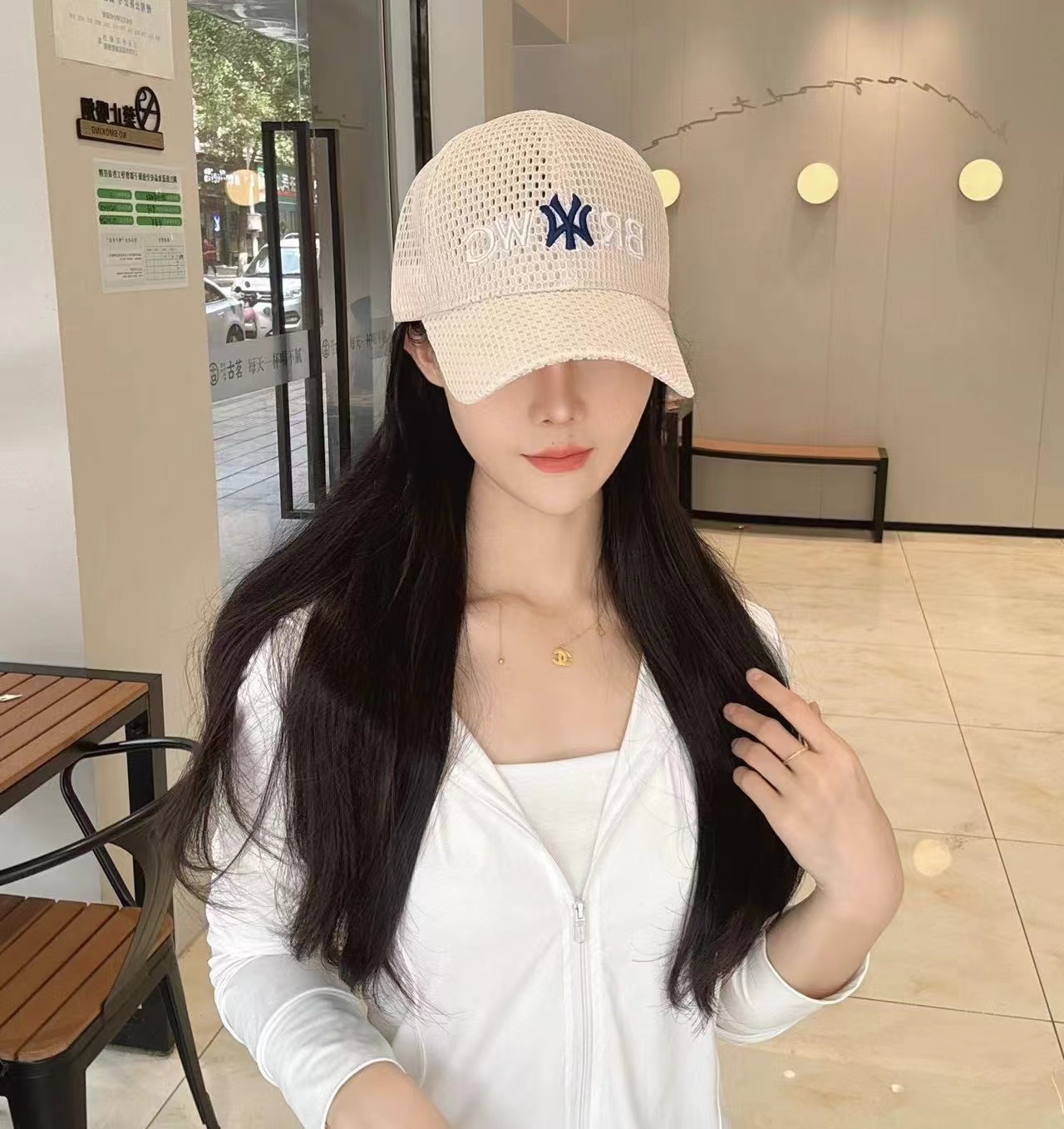 2025年新款夏季透气冰丝网格户外时尚百搭运动休闲棒球帽